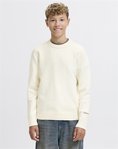 Jack & Jones Junior - JORNorrebro Crew Neck Strik - Sea Salt 